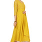 Gleaming Sunflower Foil Kurta With Dupatta