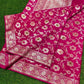 Pink Banaras Soft Georgette Jaal silk - AbirabyBeena