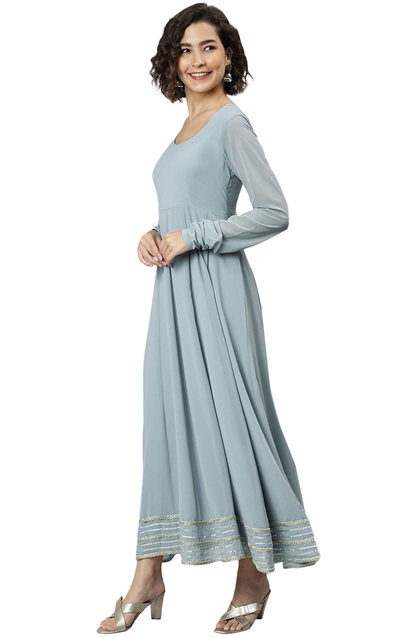 Sophisticated Slate Gray Kurta Set
