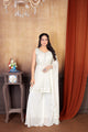 Pristine Elegance: Exquisite Embroidered Pearl White Sharara Suit Set for Women - AbirabyBeena